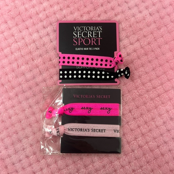 🔥VS PINK Collegiate Water Bottle & Hair Tie Bundle - Picture 10 of 10